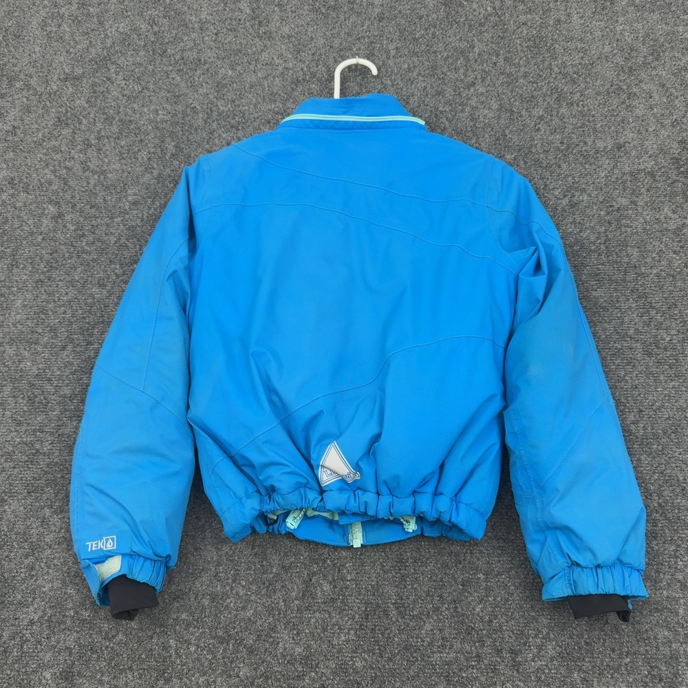 LL Bean Ski Jacket Kids S 8 Blue Nylon Thinsulate Tek2 Insulated Winter Outdoor - Picture 8 of 9